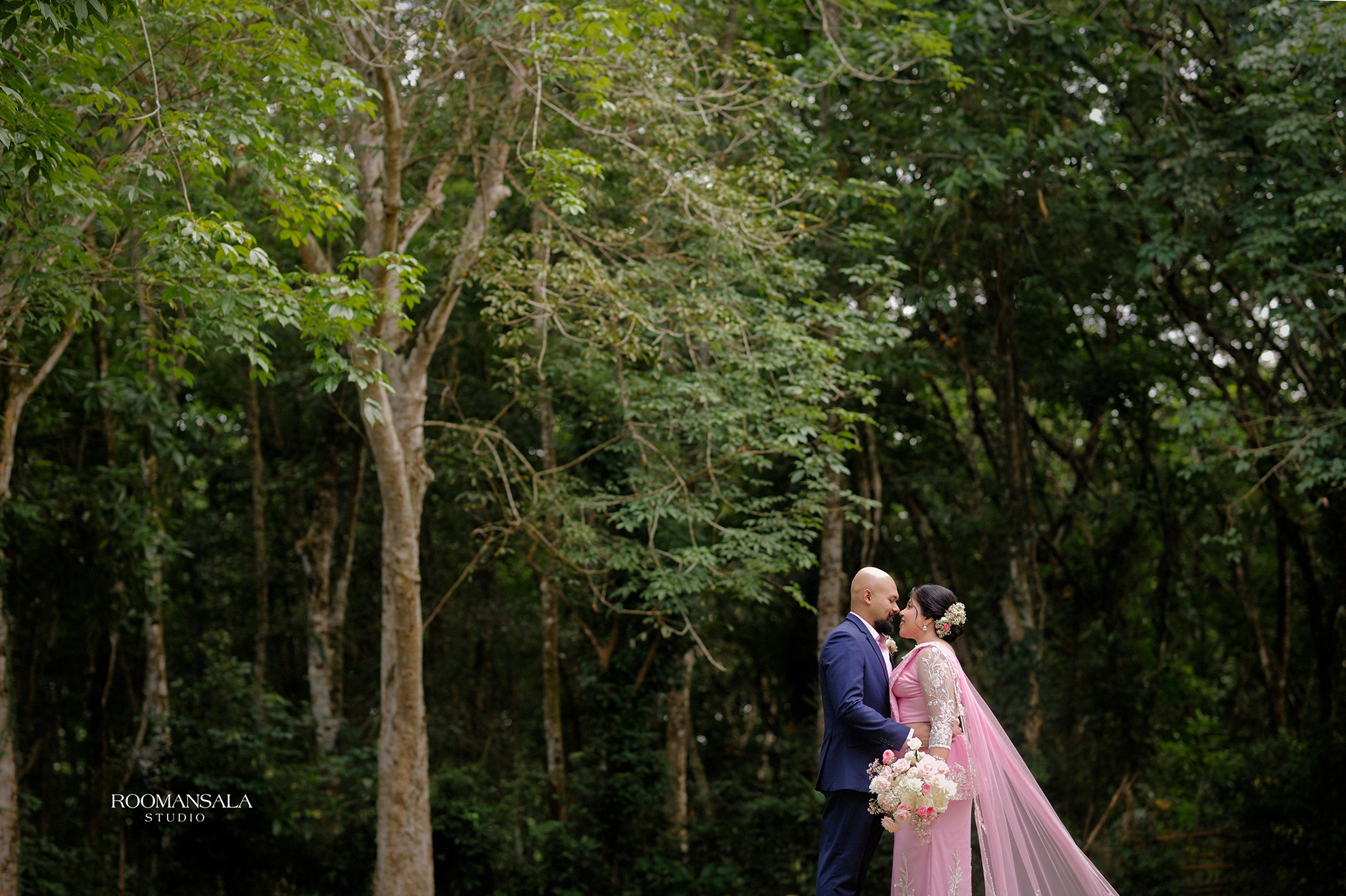Terani and Eshan together outdoors